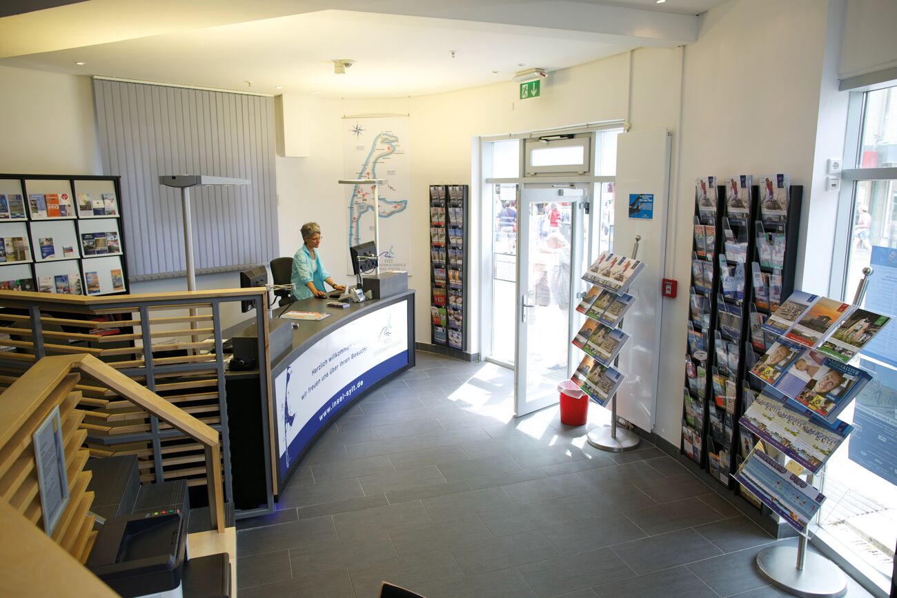 Innenansicht des Info-Centers