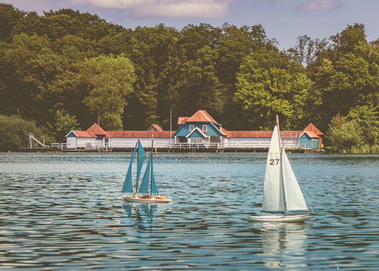 Eutin Badeanstalt Modellboote See