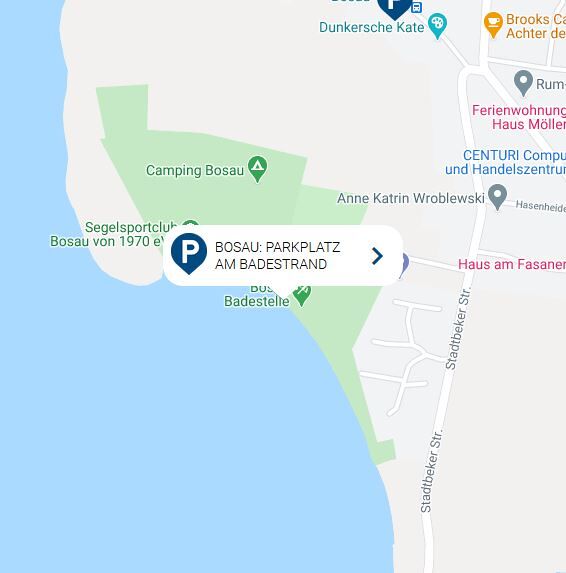 Bosau_Parkplatz am Badestrand