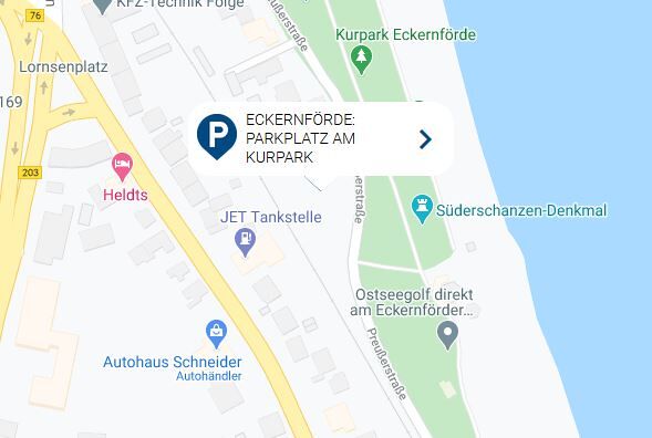 Eckernförde_Parkplatz am Kurpark