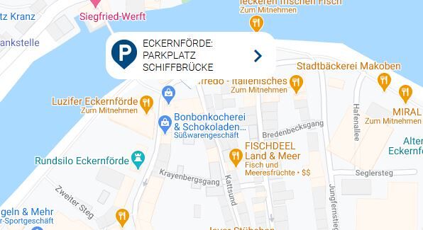Eckernförde_Parkplatz Schiffbrücke
