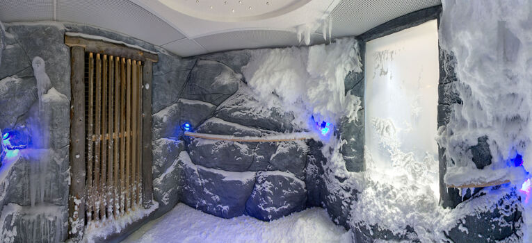 Schneekabine in der Hot-Spot Sauna