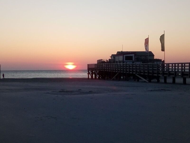 Sonnenuntergang an der 54° "gleich versinkt sie im Meer"