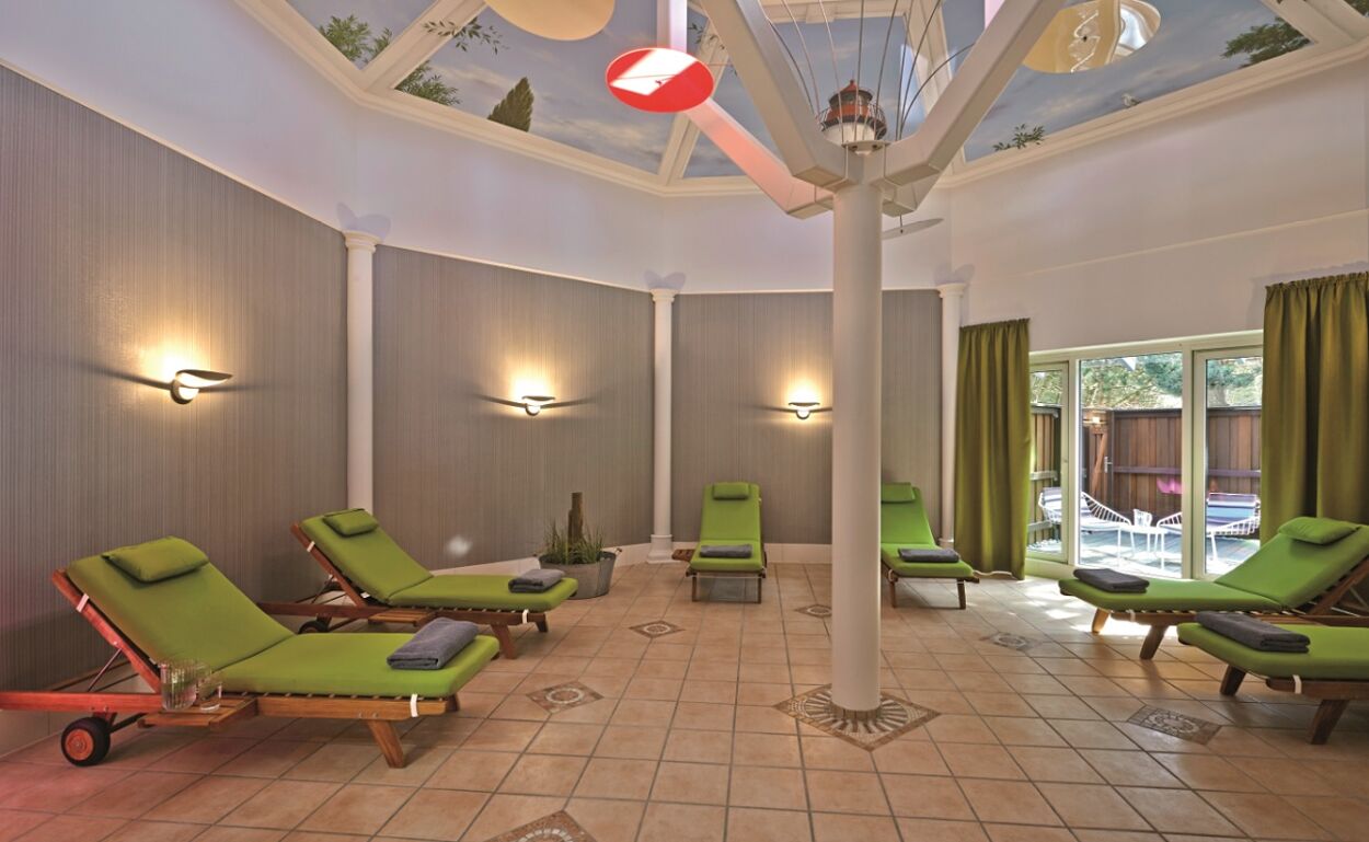 Ruheraum im Wellnessbereich im AALERNHÜS hotel & spa in St. Peter-Ording an der Nordsee
