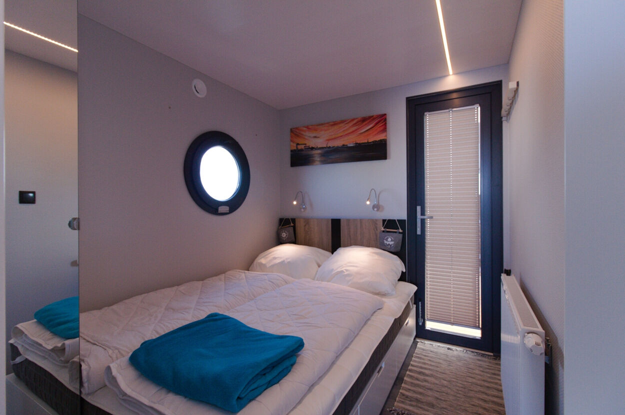 Schlafzimmer in einem Hausboot