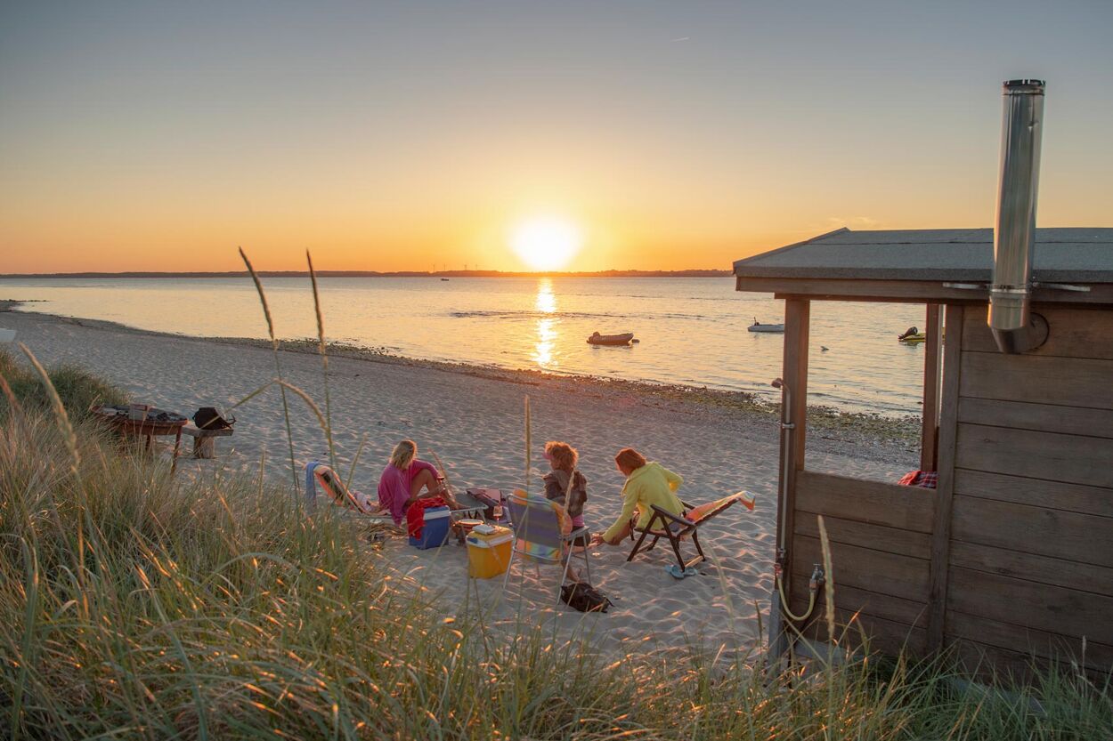 Ostsee-Strand in Schwedeneck in der Nähe des Grönwohld Campingplatzes