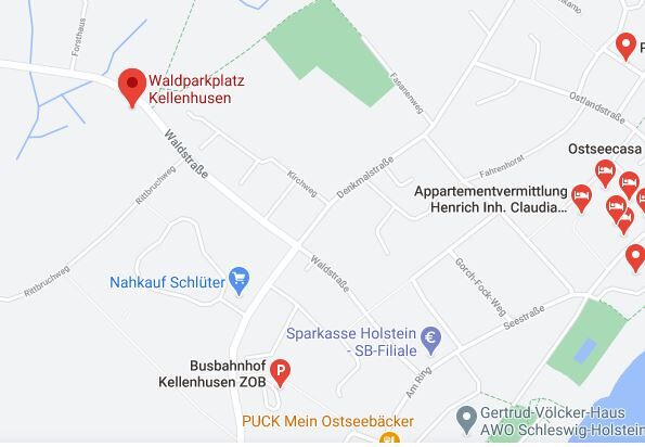 Kellenhusen_Parkplatz Waldparkplatz