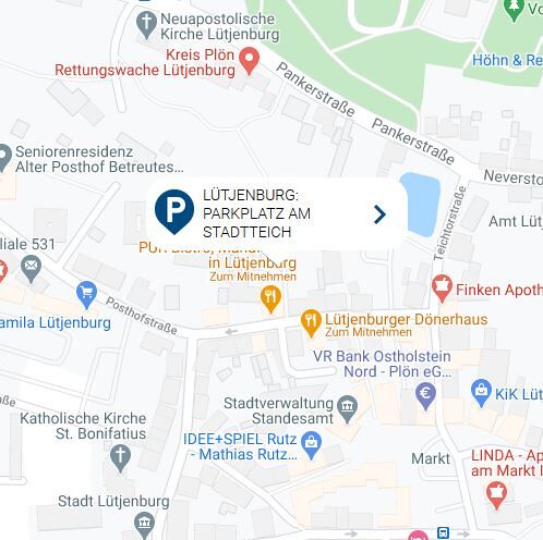 Lütjenburg_Parkplatz am Stadtteich